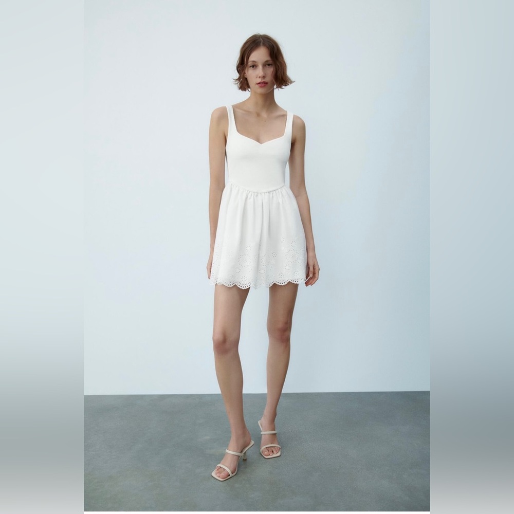 Combination White Zara Dress